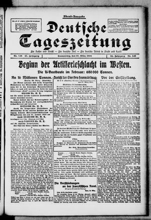 Deutsche Tageszeitung on Mar 21, 1918