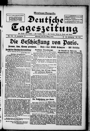 Deutsche Tageszeitung vom 25.03.1918