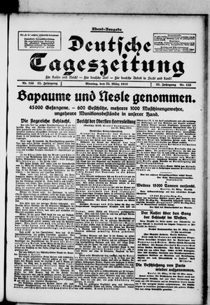 Deutsche Tageszeitung vom 25.03.1918