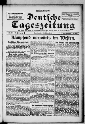 Deutsche Tageszeitung vom 26.03.1918