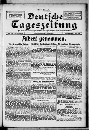 Deutsche Tageszeitung vom 27.03.1918