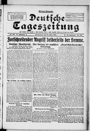 Deutsche Tageszeitung vom 28.03.1918