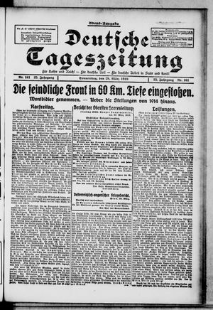Deutsche Tageszeitung vom 28.03.1918