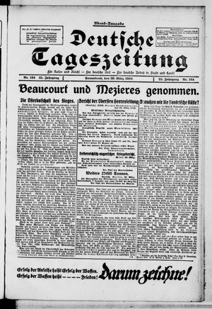 Deutsche Tageszeitung vom 30.03.1918