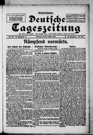 Deutsche Tageszeitung on Mar 31, 1918