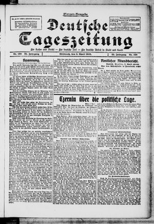 Deutsche Tageszeitung on Apr 3, 1918