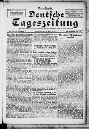 Deutsche Tageszeitung vom 04.04.1918