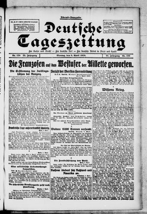 Deutsche Tageszeitung vom 08.04.1918