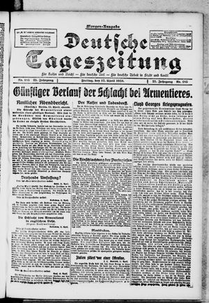 Deutsche Tageszeitung vom 12.04.1918