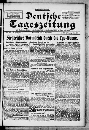 Deutsche Tageszeitung vom 13.04.1918