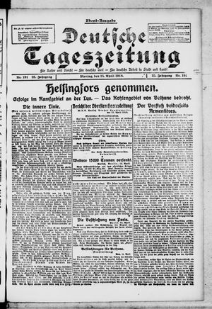 Deutsche Tageszeitung vom 15.04.1918