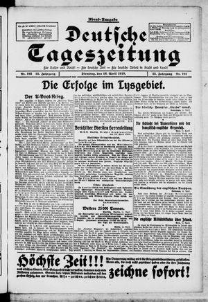 Deutsche Tageszeitung vom 16.04.1918