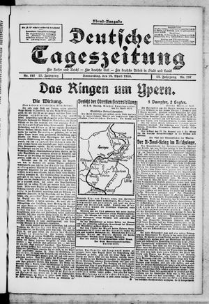Deutsche Tageszeitung on Apr 18, 1918