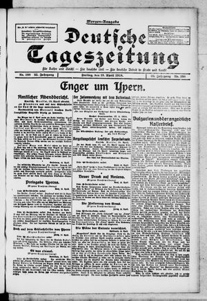 Deutsche Tageszeitung on Apr 19, 1918