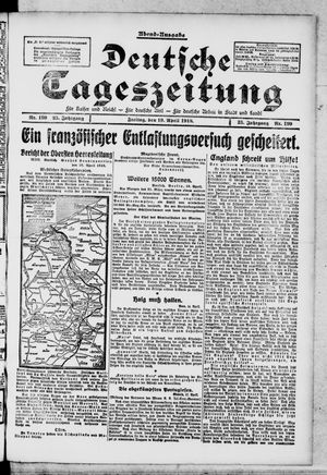 Deutsche Tageszeitung on Apr 19, 1918