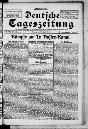 Deutsche Tageszeitung vom 22.04.1918