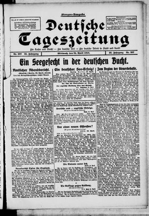 Deutsche Tageszeitung on Apr 24, 1918