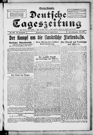 Deutsche Tageszeitung vom 25.04.1918