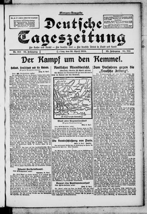 Deutsche Tageszeitung vom 26.04.1918