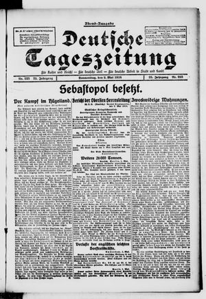 Deutsche Tageszeitung vom 02.05.1918