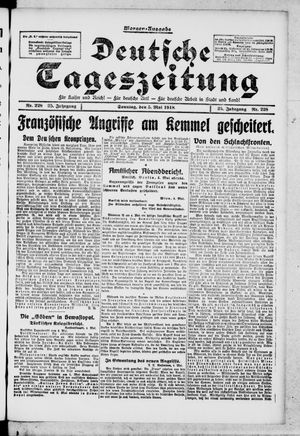 Deutsche Tageszeitung on May 5, 1918