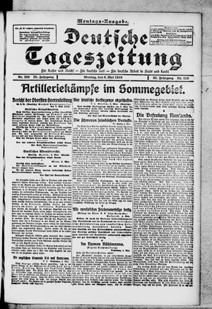 Deutsche Tageszeitung vom 06.05.1918