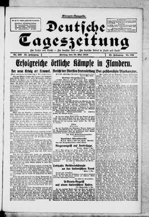 Deutsche Tageszeitung on May 10, 1918