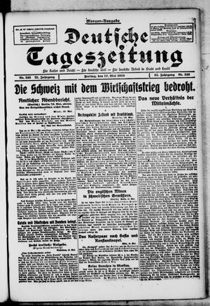 Deutsche Tageszeitung on May 17, 1918