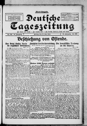 Deutsche Tageszeitung on May 17, 1918