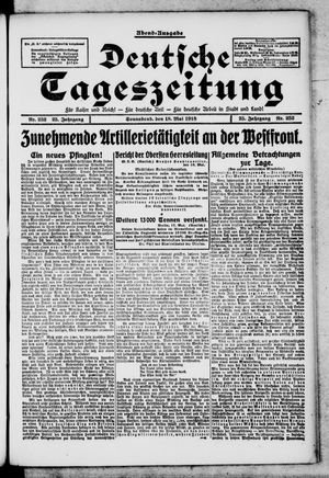 Deutsche Tageszeitung vom 18.05.1918