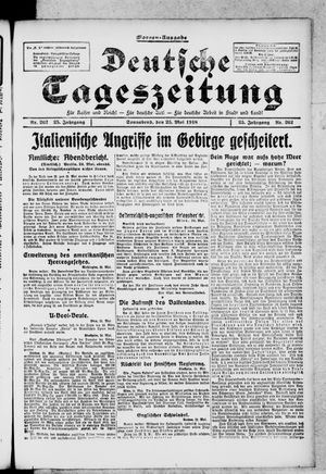 Deutsche Tageszeitung on May 25, 1918