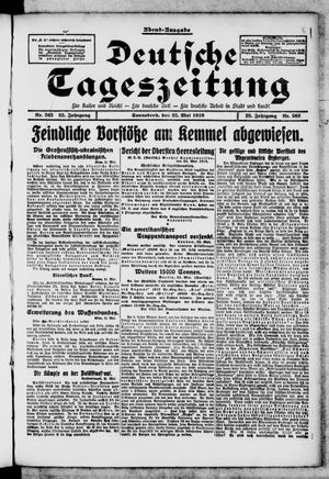 Deutsche Tageszeitung on May 25, 1918