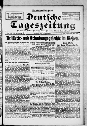 Deutsche Tageszeitung vom 27.05.1918