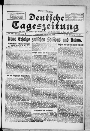 Deutsche Tageszeitung vom 30.05.1918