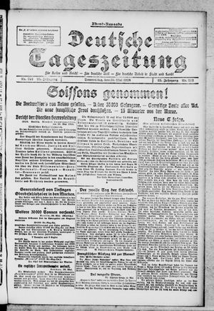 Deutsche Tageszeitung vom 30.05.1918