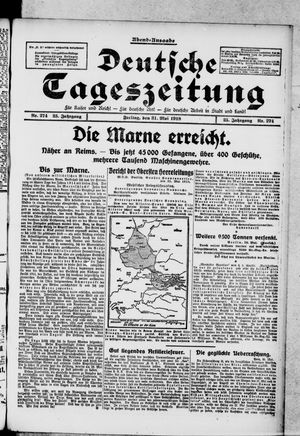 Deutsche Tageszeitung vom 31.05.1918