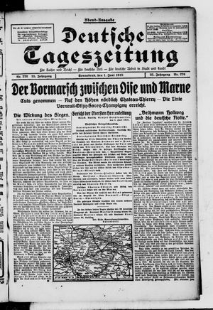 Deutsche Tageszeitung vom 01.06.1918