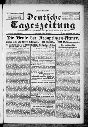 Deutsche Tageszeitung vom 06.06.1918