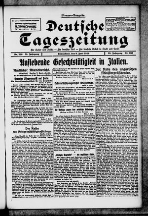 Deutsche Tageszeitung vom 08.06.1918