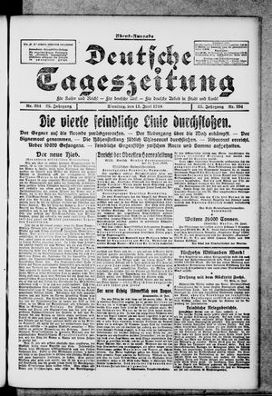 Deutsche Tageszeitung vom 11.06.1918