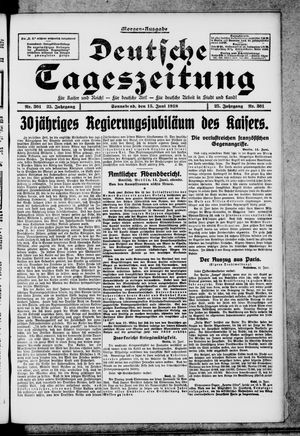 Deutsche Tageszeitung vom 15.06.1918