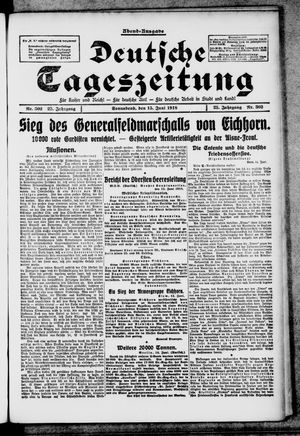 Deutsche Tageszeitung vom 15.06.1918