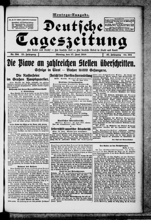Deutsche Tageszeitung vom 17.06.1918