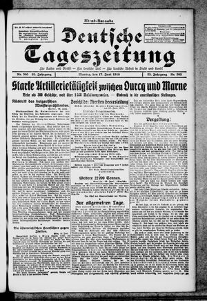 Deutsche Tageszeitung vom 17.06.1918