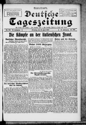 Deutsche Tageszeitung vom 18.06.1918