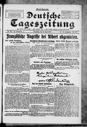 Deutsche Tageszeitung vom 18.06.1918