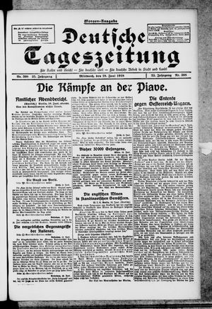 Deutsche Tageszeitung vom 19.06.1918