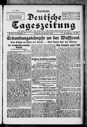 Deutsche Tageszeitung vom 19.06.1918