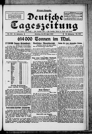 Deutsche Tageszeitung on Jun 23, 1918