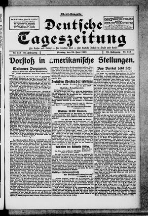 Deutsche Tageszeitung vom 24.06.1918